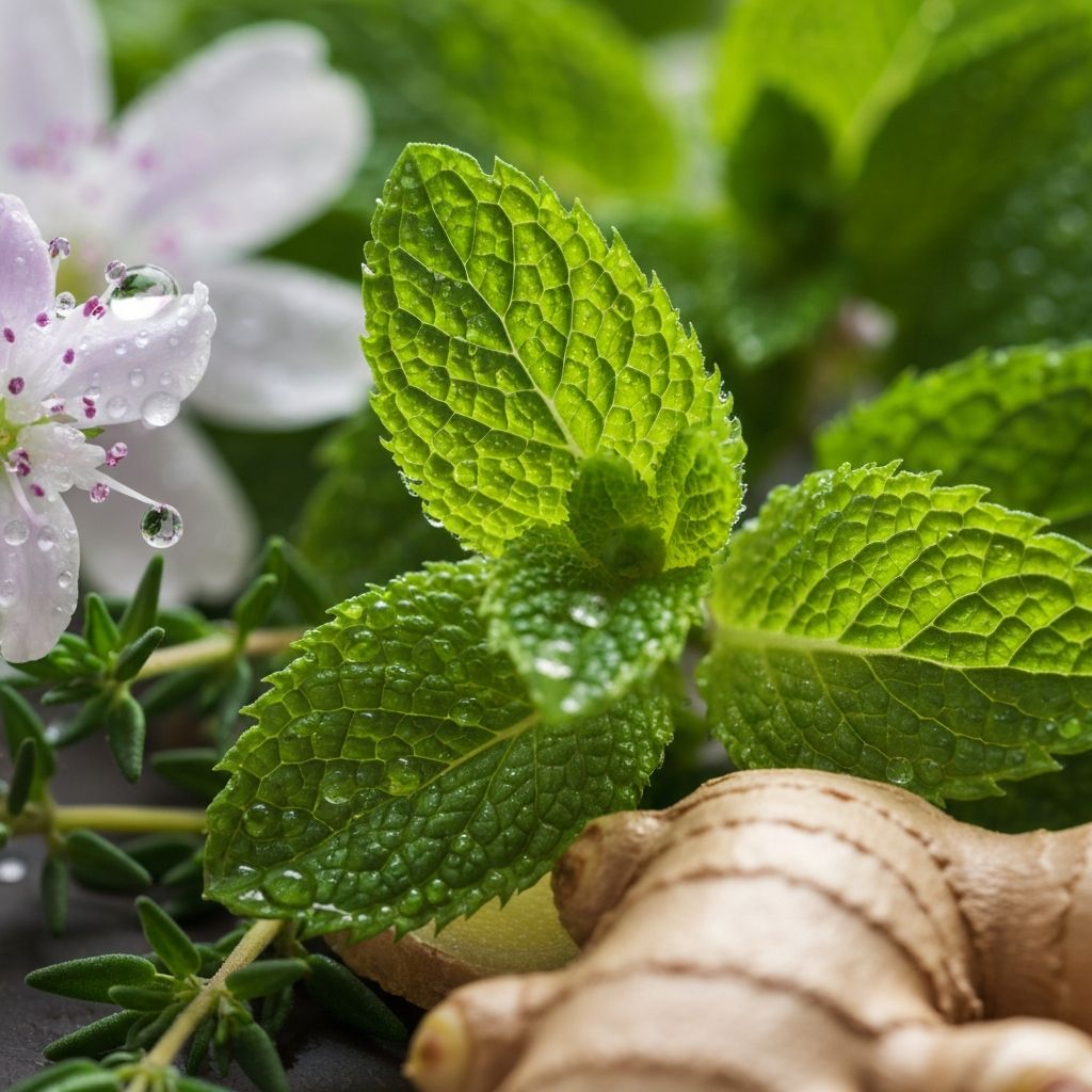 Alpine botanical ingredients collection